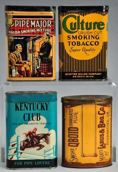 Appraisal: Lot of Vertical Pocket Tobacco Tins Description Includes Kentucky Club