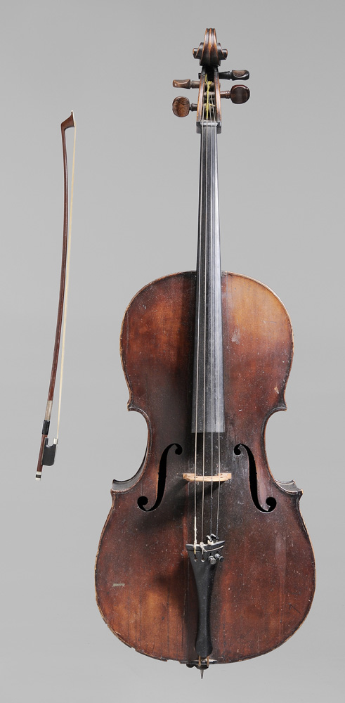 Appraisal: Vintage Cello Swiss Bow probably th century cello with rich