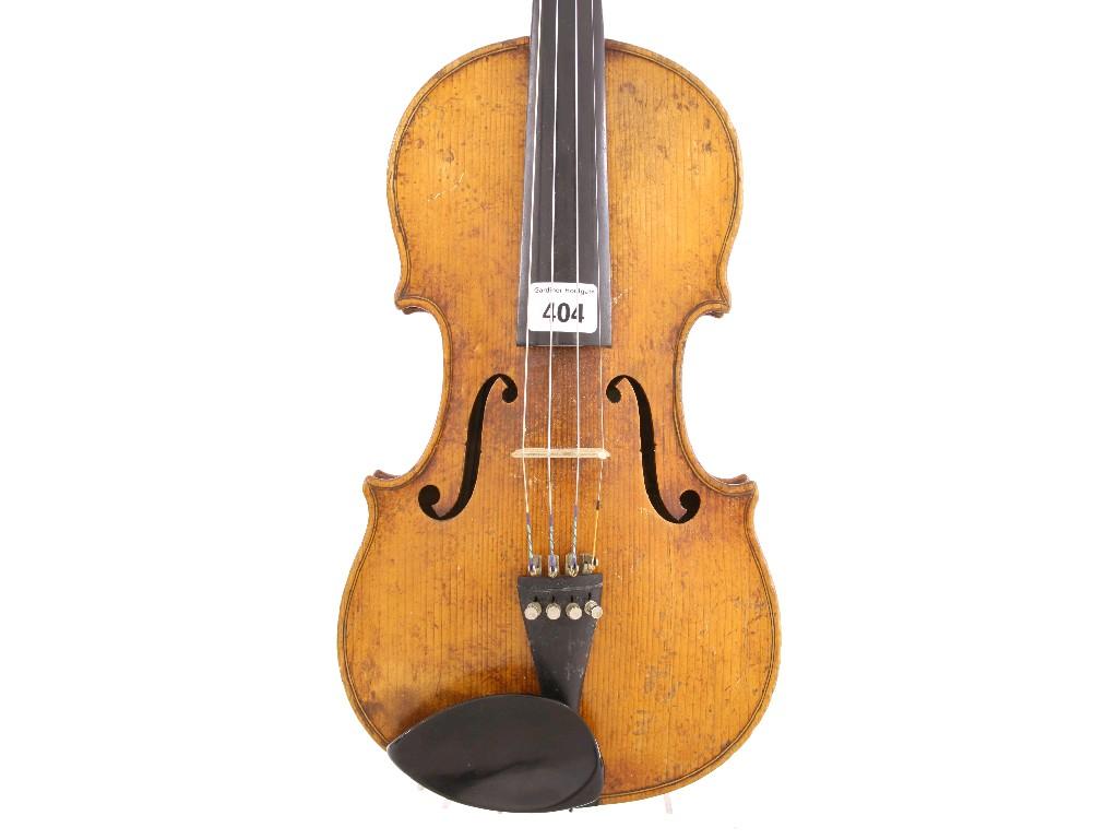 Appraisal: Violin labelled Andreas Morelli anno cm