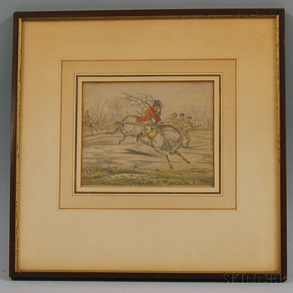 Appraisal: Attributed to Henry Thomas Alken British - A Hunting Mishap