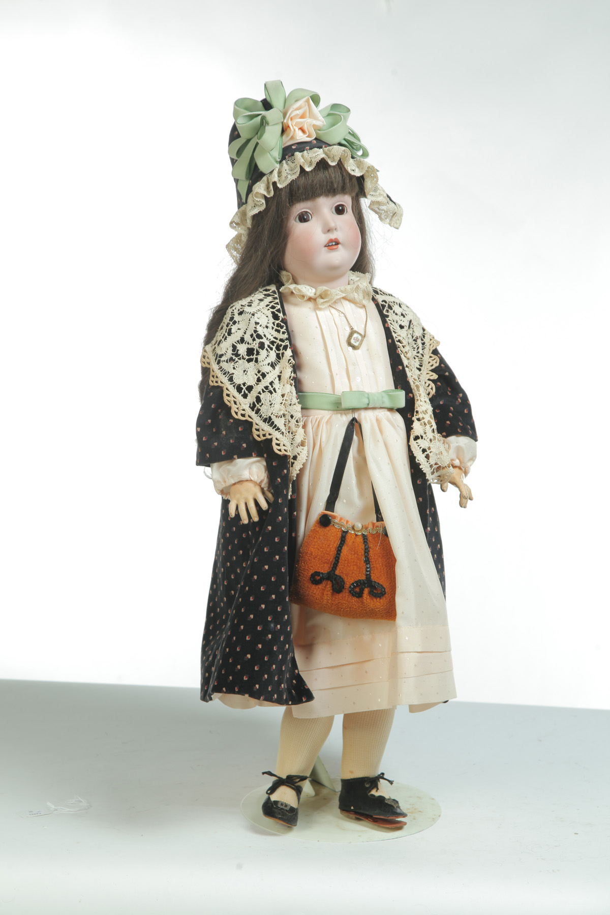 Appraisal: LARGE BISQUE HEAD DOLL Germany st quarter- th century Hand