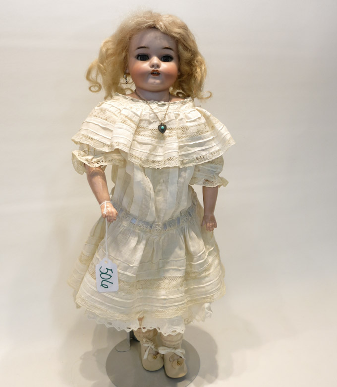 Appraisal: SIMON HALBIG BISQUE SHOULDER HEAD CHARACTER DOLL Dainty Dorothy with