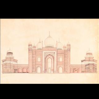 Appraisal: Agra School Taj Mahal painting Agra School Taj Mahal painting