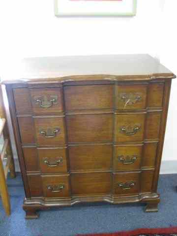 Appraisal: Mahogany Bachelor's Chest four drawer '' tall '' wide ''