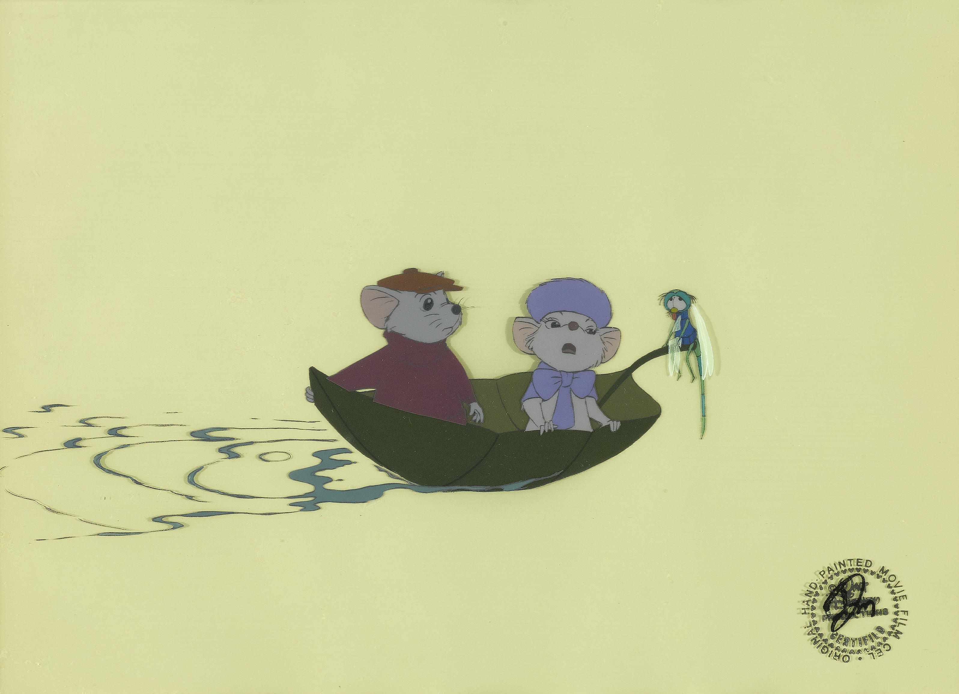 Appraisal: Animation Art A Walt Disney celluloid from The Rescuers gouache