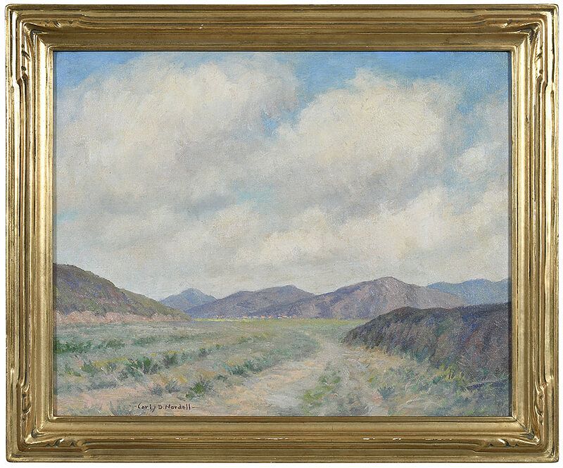 Appraisal: Carl J D Nordell Danish California - Tujunga Canyon California