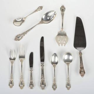 Appraisal: Lunt Eloquence pattern silver flatware set th c incl dinner