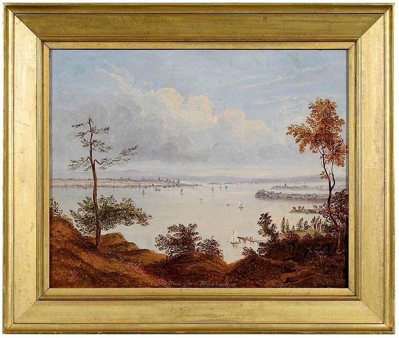 Appraisal: William Henry Bartlett British America - New York from Weehawken