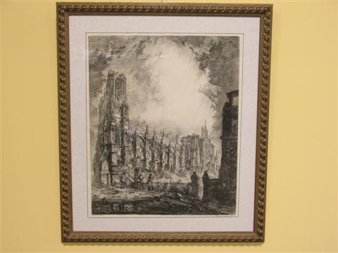 Appraisal: LOUIS ORR AMERICAN - RHEIMS CATHEDRAL SOUTHSIDE Etching x in