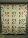 Appraisal: QUILT - x - Wonderful th C floral quilt white