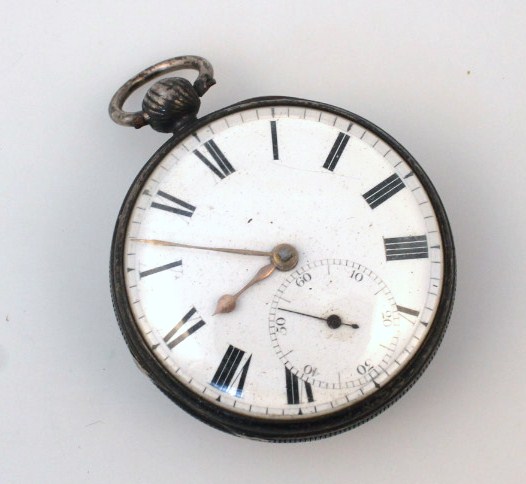 Appraisal: A thC silver cased pocket watch the cm dia dial