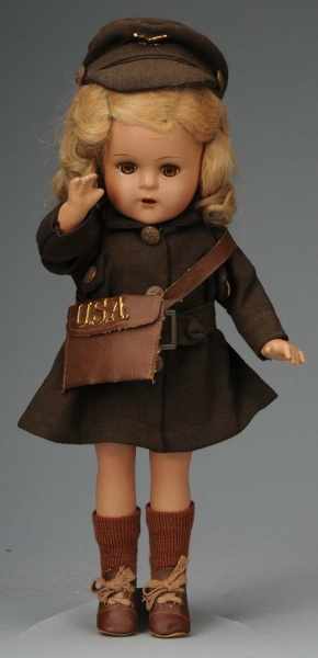 Appraisal: Rare Vogue WAAC Doll Description American Ca All composition original