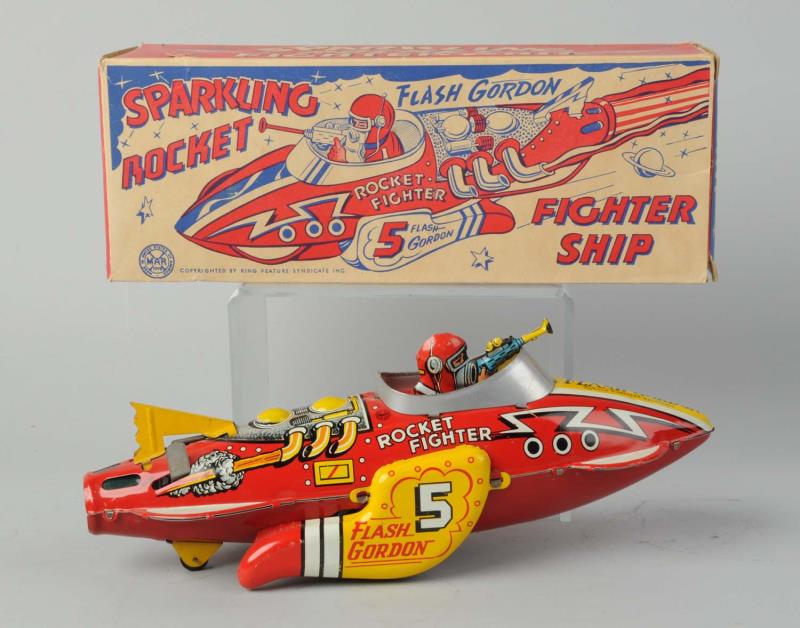 Appraisal: Marx Flash Gordon Sparkling Rocket Fighter Ship Tin litho wind-up