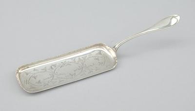 Appraisal: Tiffany Co Sterling Silver Crumb Knife With chased vine and