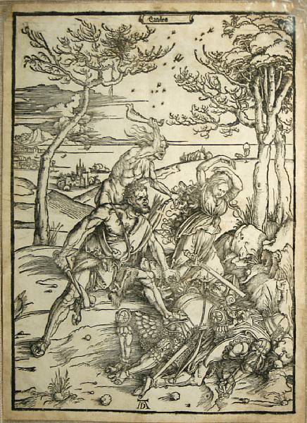 Appraisal: Albrecht D rer German - Hercules conquering Cacus Hercules conquering