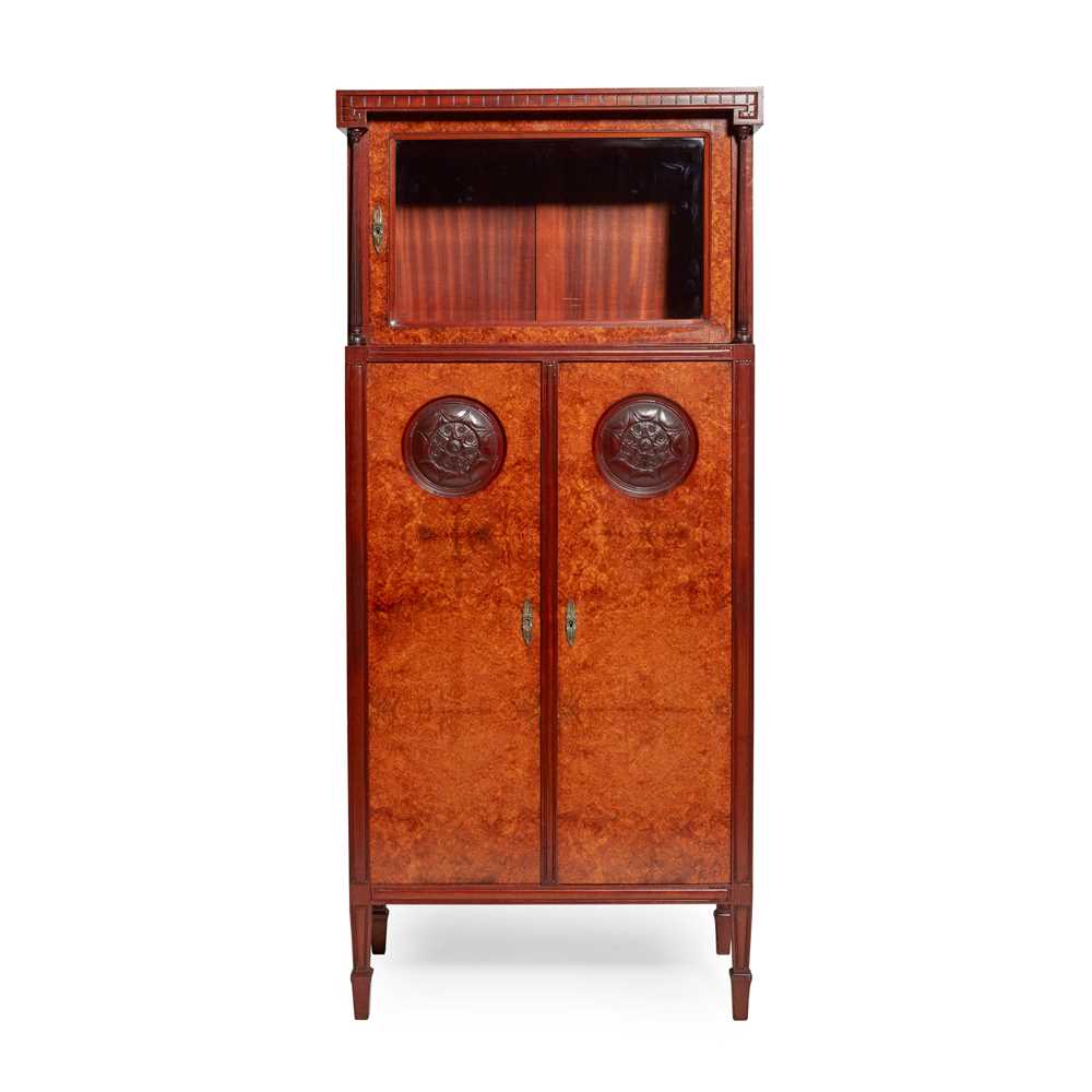 Appraisal: GEORGES DE BARDY RE - ART DECO CABINET CIRCA mahogany