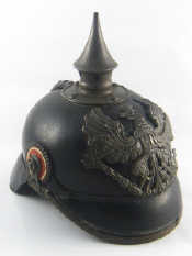 Appraisal: Militaria A German pickelhalb helmet