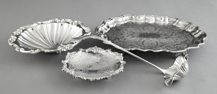 Appraisal: Richly Varied Four-Piece Collection of Silverplate comprised of a Leonard