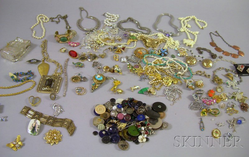 Appraisal: Large Group of Mostly Costume Jewelry including a sterling silver