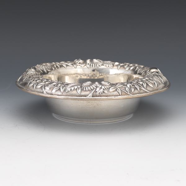 Appraisal: S KIRK SON STERLING SILVER REPOUSSE BOWL x Round deep