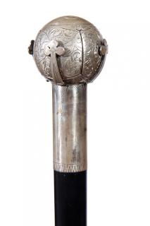 Appraisal: Masonic Ball Cane- Late th Century- The rarest of all