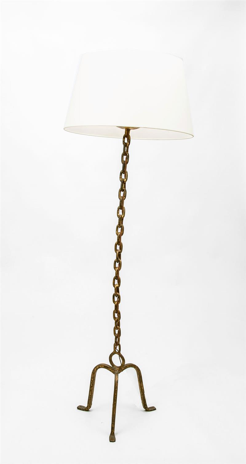 Appraisal: Floor Lamp Spanish c Gilt-iron x x in From the