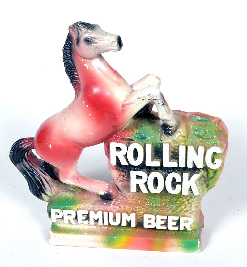 Appraisal: Rolling Rock Chalk Beer Advertisement A chalk Latrobe Brewing Company