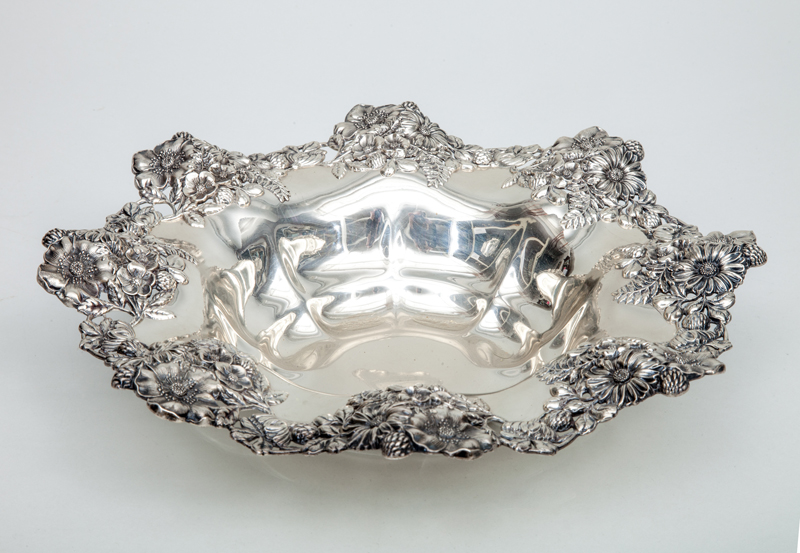 Appraisal: BLACK STARR AND FROST SILVER FRUIT BOWL in x in