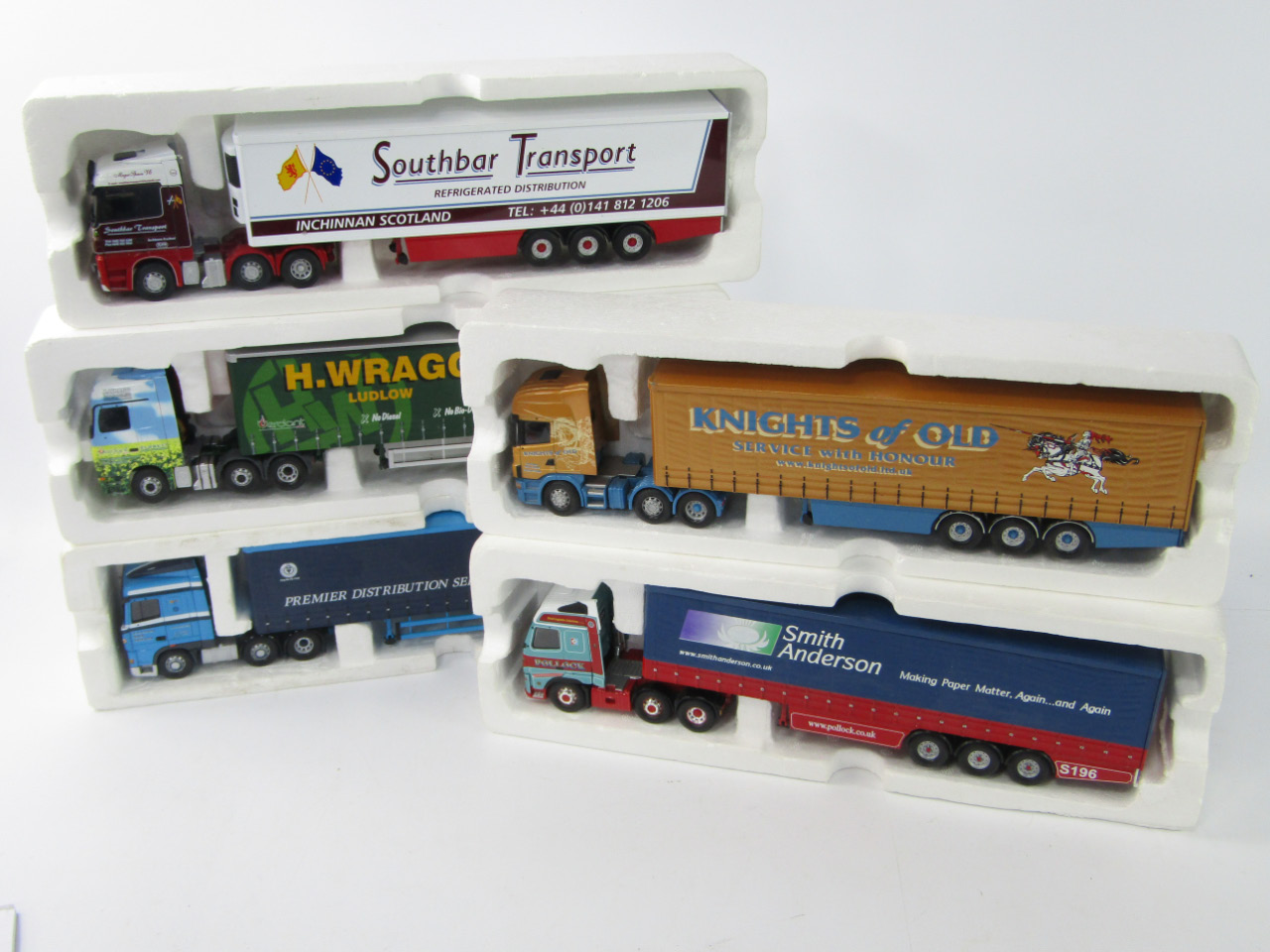 Appraisal: Corgi die cast lorries comprising Smith Anderson Southbar Transport Knights