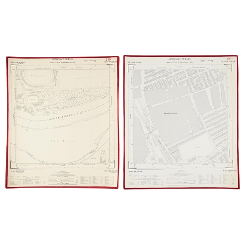 Appraisal: Ordnance Survey - Editions scale plans of Nottingham approximately sheets