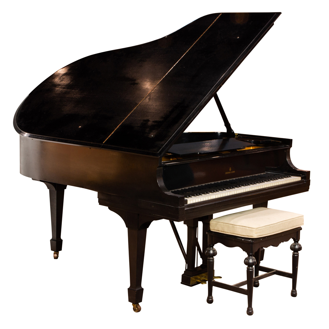 Appraisal: A STEINWAY AND SONS MODEL M GRAND PIANO EXECUTED IN