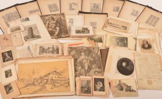 Appraisal: Large Lot of Engravings Prints and Drawings Large Lot of