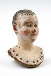 Appraisal: DOLL HEAD - th c English hand carved wooden doll