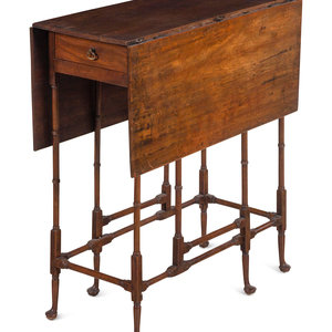 Appraisal: An English Mahogany Spider-Leg Table th Century Height x width