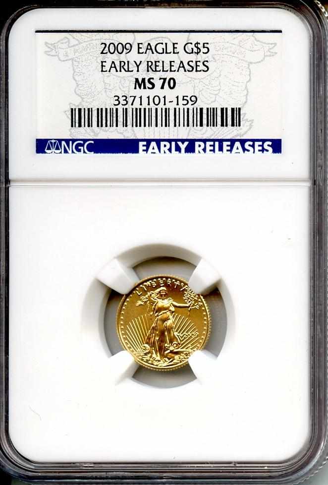 Appraisal: Gold Eagle MS NGC A perfect coin as issued housed