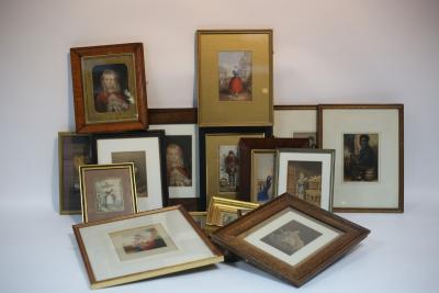 Appraisal: George Baxter British - A quantity of Portraits colour prints