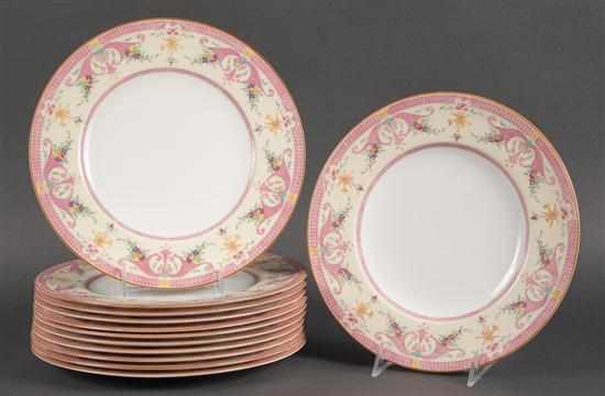 Appraisal: Set of twelve Royal Worcester transfer decorated china dinner plates