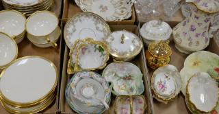 Appraisal: Five box lots of Limoges Nippon Lenox hand painted porcelain