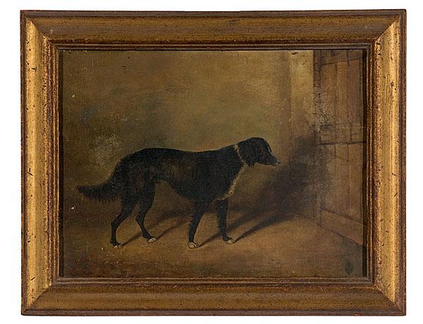 Appraisal: PORTRAIT OF A SETTER IN A EXTERIOR LANDSCAPE English ca