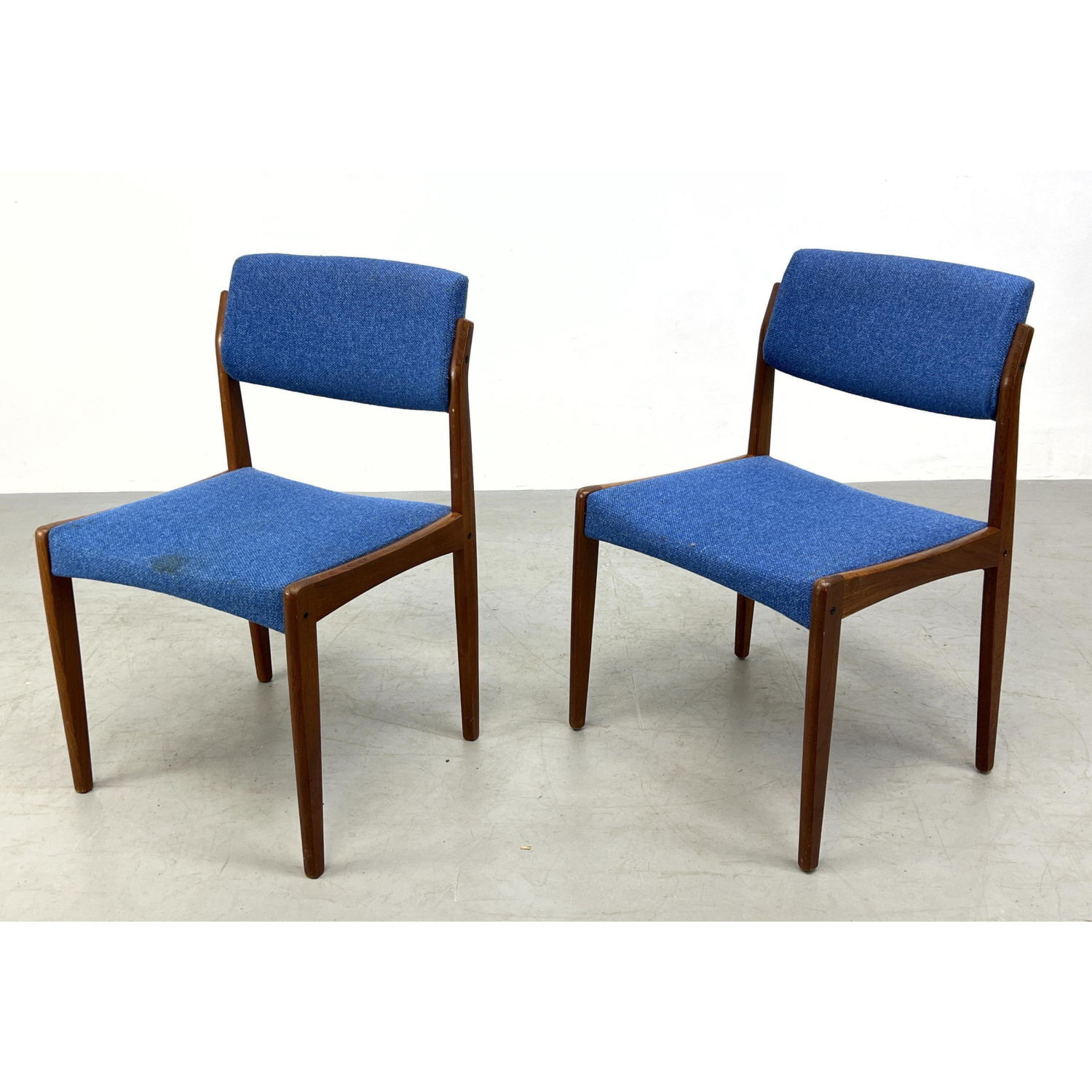 Appraisal: Pair Bramin Dining Side Chairs Danish Modern Teak Dimensions H