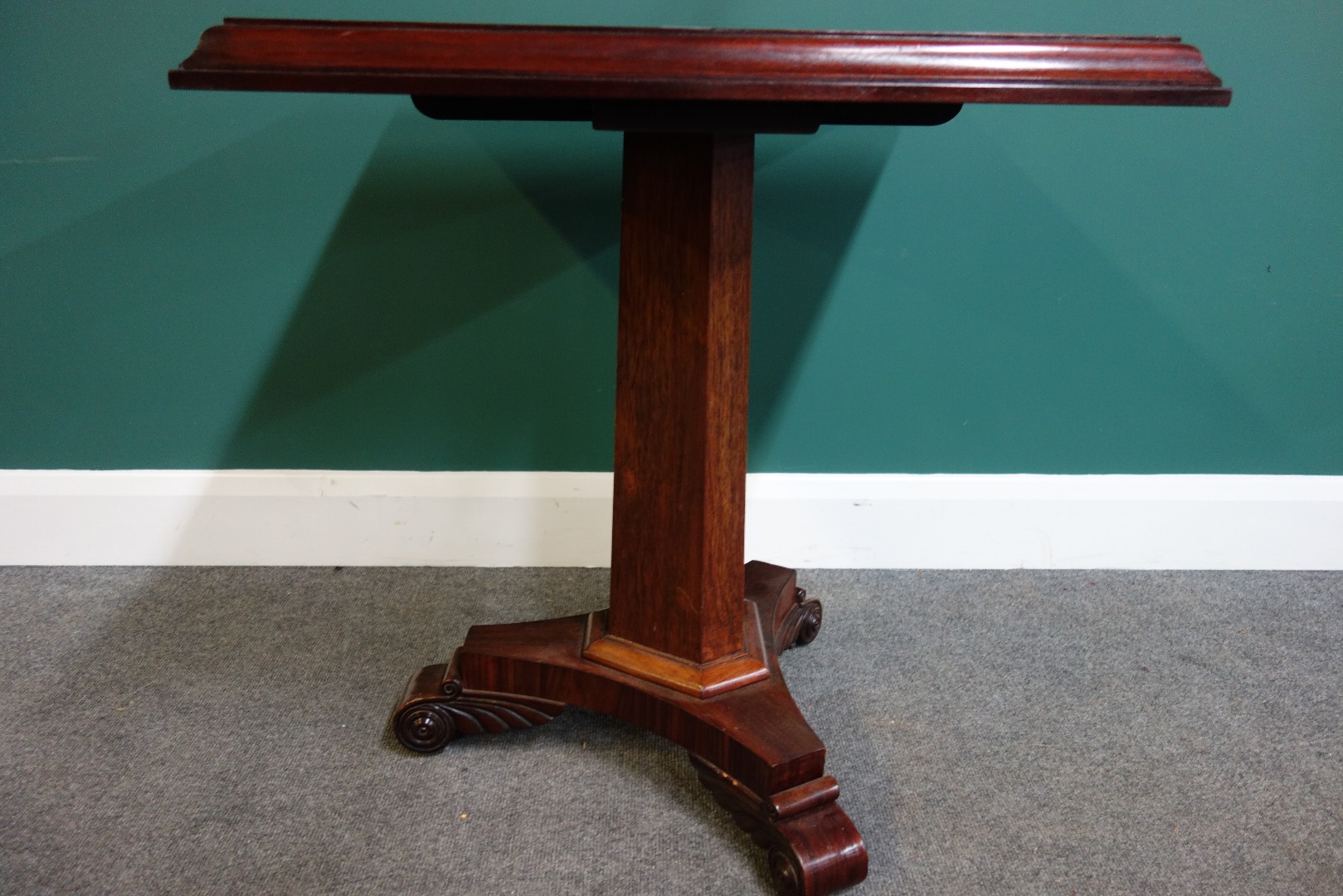 Appraisal: A William IV mahogany and rosewood games table the marble