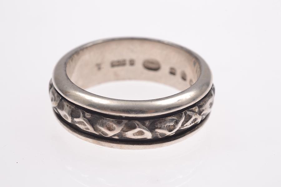 Appraisal: A SILVER RING BY GEORG JENSEN REFERENCE NO C A