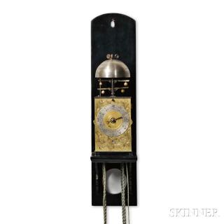 Appraisal: Japanese Double Foliot Lantern Clock and Wall Bracket triple scroll