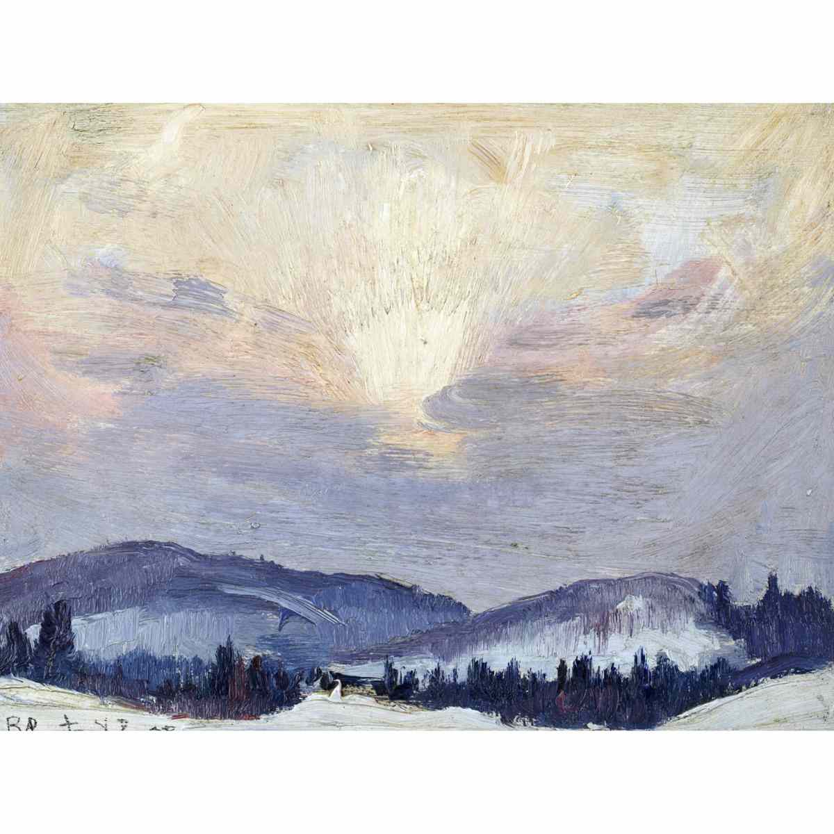 Appraisal: ROBERT WAKEHAM PILOT P R C A WINTER SKY QUEBEC