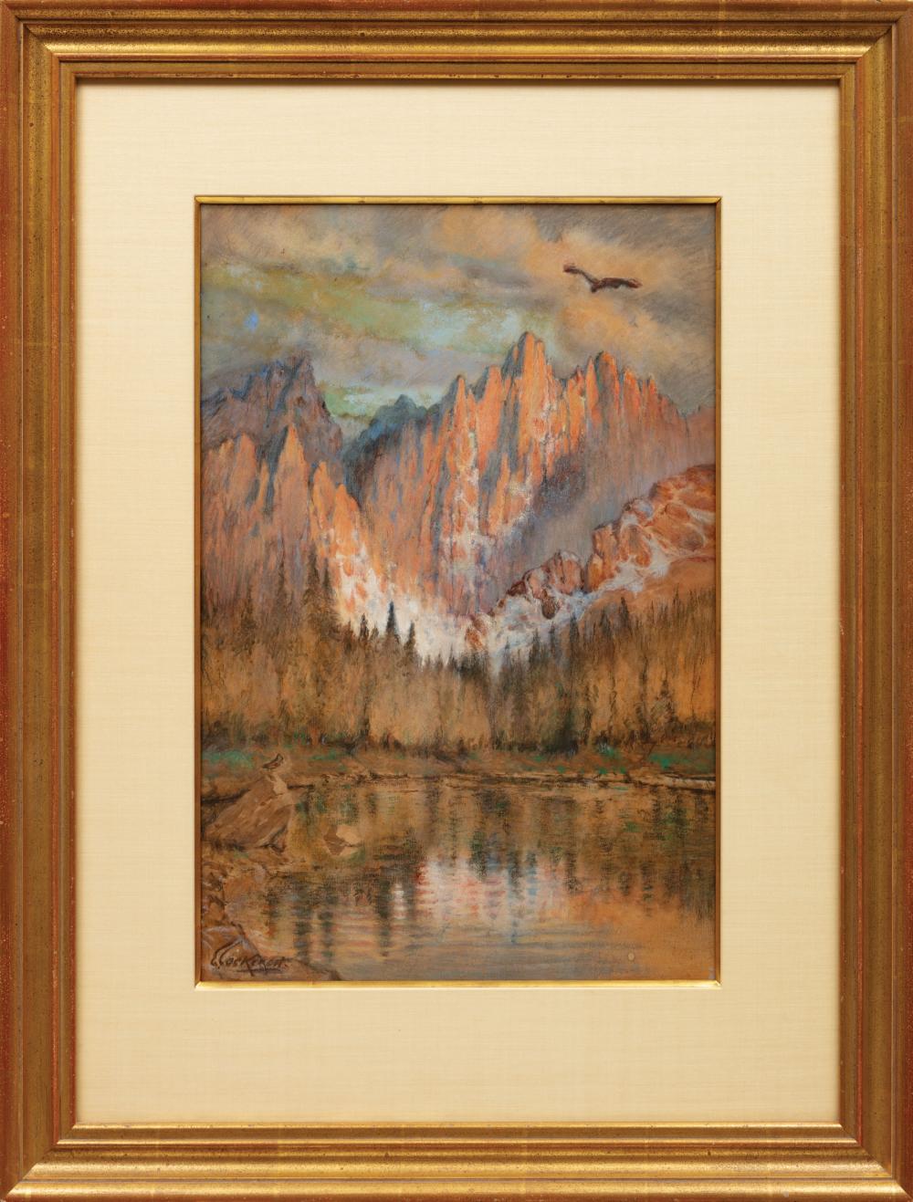 Appraisal: Edith Varian Cockcroft American New York - Canyons pastel on