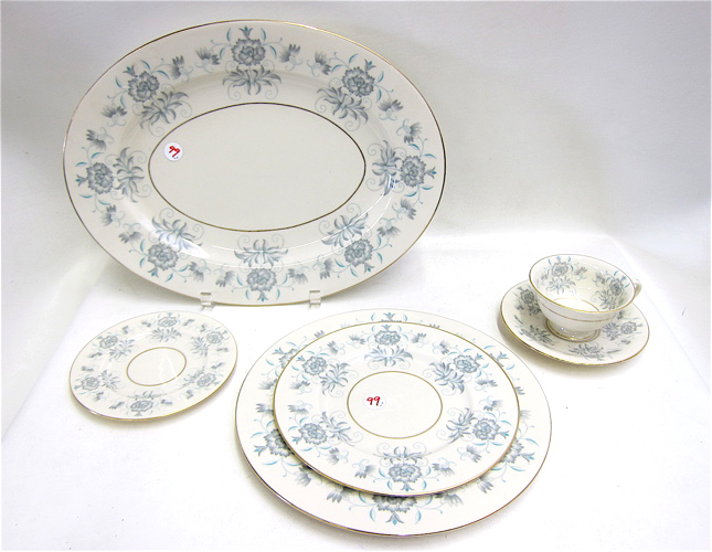 Appraisal: PIECE CASTLETON CHINA SET in the Caprice pattern comprised of