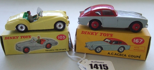 Appraisal: A Dinky A C Aceca coupe and a Dinky Triumph