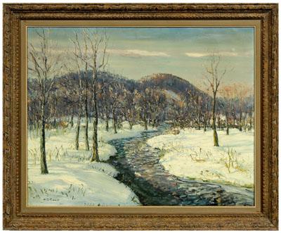 Appraisal: Walter Emerson Baum painting Pennsylvania - titled verso canvas quot