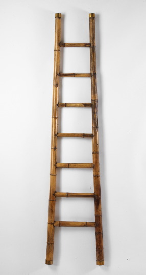 Appraisal: Anglo-Indian Bamboo Ladder late th century of graduated form fitted