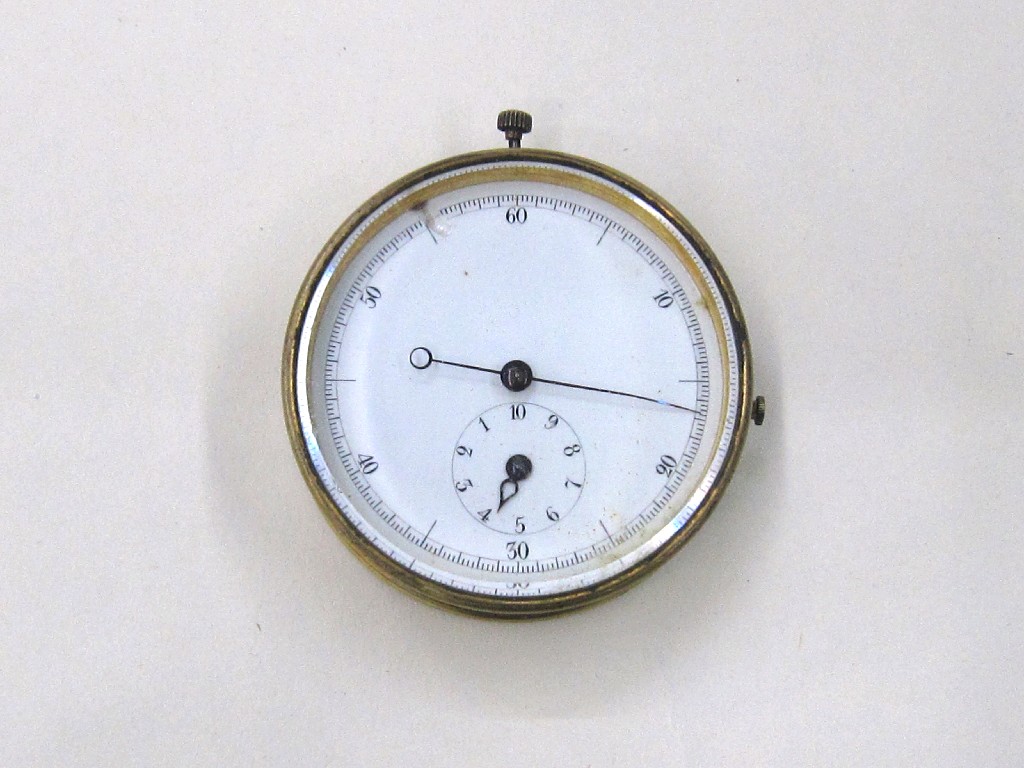 Appraisal: Antique brass cased stopwatch